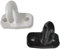 TENDEEVOLUTION Ganci per Tende da Sole Esterno a Pavimento in PVC o Alluminio in diversi colori. Gancio Tenda da Sole per Esterno a Caduta (ALLUMINIO NERO)