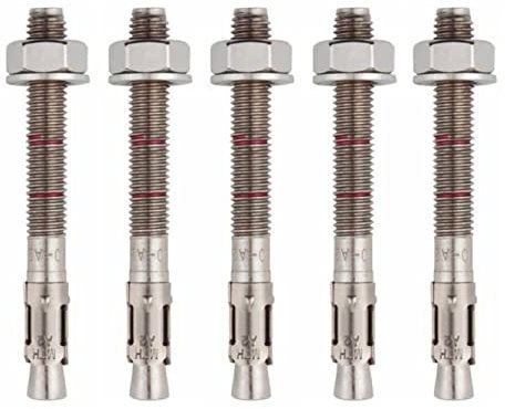 BATIFIX Schwerlastanker Edelstahl A2 V2A Bolzenanker mit ETA Zulassung Industriequalität Keilanker Stahlanker Dübel Blitzdübel Anker Schwerlastdübel (5, M12 x 90)