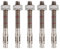 BATIFIX Schwerlastanker Edelstahl A2 V2A Bolzenanker mit ETA Zulassung Industriequalität Keilanker Stahlanker Dübel Blitzdübel Anker Schwerlastdübel (5, M12 x 90)