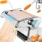 Retoo Manuelle Nudelmaschine Edelstahl, Pasta Maker, Pastamaschine Nudel Maschine für Spaghetti, Lasagne, Tagliatelle, Walze Maschine mit Tischklammerfürsicheren, Pasta-Schneidemaschine, Silber