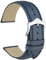 WOCCI 19mm Vintage Leder Uhrenarmband mit Konische Schnalle, Ersatz Armbanduhr (Blau)