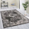 Paco Home Teppich Wohnzimmer Schlafzimmer Kurzflor Vintage Optik Orientalisch Moderne Ornamente Mandala Stil Bordüre, Grösse:120x160 cm, Farbe:Schwarz 5