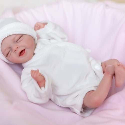 Lonian 12-Zoll-Mini-Size-Reborn-Baby-Mini-Puppe Lebensechte Soft-Touch-Baby-3D-Haut-Sammler-Kunstpuppe