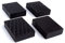 Generisch 4-STK Gummiklotz/Gummiblock für Hebebühne, Rangierheber, Wagenheber, Grubenheber (120x80x40cm) - Schwarz, 3 Tonnen Belastung, Auto, UTILITY_JACK, Gummi, 60mm Mindesthöhe