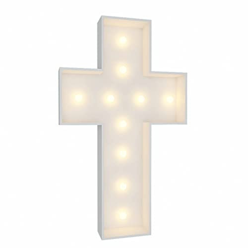 91 cm hohes Festzelt, beleuchtetes Kreuz, DIY, vorgeschnittener Rahmen, Taufe, Erstkommunion, Feier, Party-Dekoration