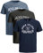 JACK & JONES Herren 3er-Set T-Shirts aus Baumwolle (Big Size Mix 9, 3XL)