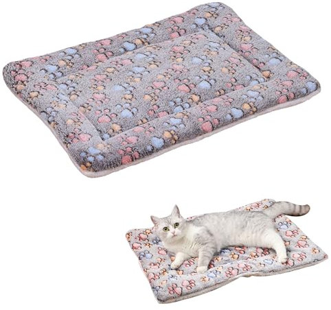 Helweet Materassino per Cani Lavabile, Cuscino per Cane, Tappetino per Cani, Materasso per Animali Domestici, Materassino per Cani e Gatti, Buono per Gatti, Cani, Conigli, 61 X 41cm