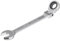 FOCMKEAS 7mm Flex-Head Ratcheting Combination Wrench Metric 72 Teeth 12 Point Ratchet Box Ended and Open End Spanner Tools, Flexible Head Gear Wrench, Heat-Treated CR-V