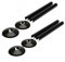 Lot de 8 cache-tuyaux de radiateur - 15 mm - Noir