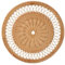 Runde Tischsets, 1 Stuck 30cm/11,8 Zoll gewebten Platzsets, waschbare Tischsets aus Rattan für Küche, Esszimmer, Zuhause, Bauernhaus, Erntedankfest, Weihnachtsdekoration, hitzebeständiges Tischset