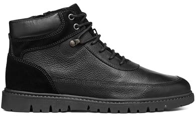 Geox U Ghiacciaio A, Stivale alla Caviglia Uomo, Nero, 42 EU