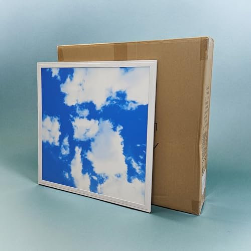 Manningham 600x600 LED Sky Panel - Cloud Scene Recessed Office Shop Square LED Tile Light