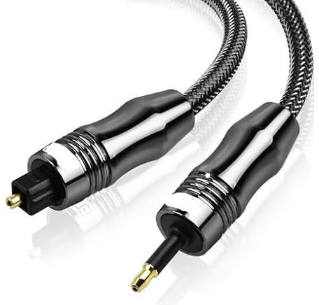 Cable Digital Toslink a Mini Toslink Cable de fibra óptica SPDIF de 3,5mm Adaptador de Cable de Audio óptico 3,5 5m 10m(Spdif optical cable,15m)