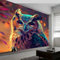 Fototapete Tier Vogel Eule Vlies Tapeten Wandtapete, Farbe Moderne Wanddeko Design Wand Dekoration Wohnzimmer Schlafzimmer Büro Flur 200 x 140 cm (WxH) Wandtapete
