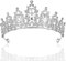 Dimeho Hochzeit Tiara Krone Kristall für Mädchen Damen, Tiara Kristallkron Birthday Krone Kristall Diademe, Prinzessinnen Königin Elegante Haar-Accessoires Braut Party Hochzeit Haarreif (sliber still)