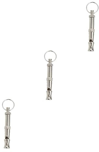 HAPINARY 3 STK Tauben-Ultraschallpfeife Hundepfeifentraining Rückruf Outdoor-Pfeife edelstahlrohr edelstahrohr Outdoor-Spielset Outdoor Spielzeug langlebige Pfeife Taubenversorgung Silver