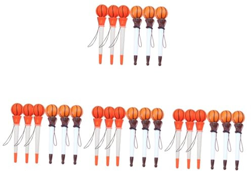 SHINEOFI 24pezzi Penne Basket Cancelleria Per Scuola e Colori Random Per Appassionati Sport