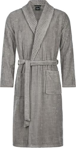 Cawö Herren-Bademantel mit Schalkragen 6508 Uni Farbe Graphit Größe 50