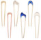 Nogeqi 6 Stück Metal Haarnadeln Groß, French Twist Hair Pins, U-Förmigen Französische Haarnadel, Große Hairpin Haarstäbchen für Frauen Haarstyling Zubehör