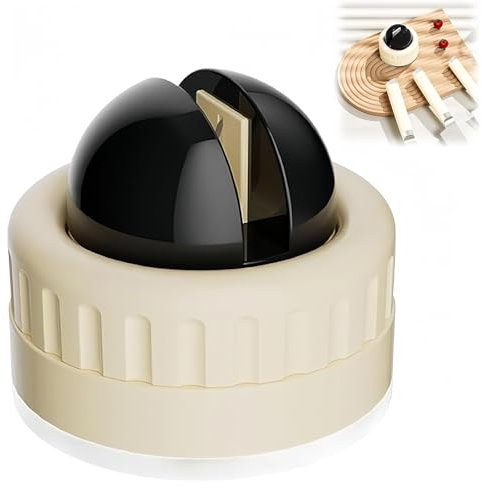Mini Messerschärfer mit Absaugung Tragbarer Messerschärfer Mit Rotierender Installation Manual Knife Sharpene Schnell Kleines Praktisches Küchenzubehör Geeignet für die Meisten Klingen(Schwarz)