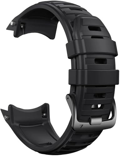 ONECMN Cinturino di ricambio in silicone morbido per Garmin Instinct 2X Solar, Instinct 2X da 26 mm(Black)
