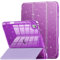 INFILAND Compatible with iPad A16 11th Generation 11 Inch 2025 Case, iPad Case 10th Generation 10.9 Inch, Glitter Cover with Sparkly Clear Back, Pencil Holder, for Kids Girls (Dark Purple)