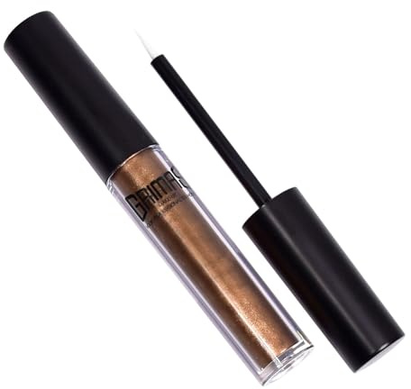 GRIMAS Eyeliner 3ml, metallic copper, professionelle wasserfeste Augenkonturfarbe mit dünnem Applikator, schnell trocknend