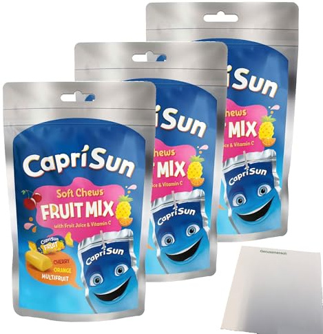 usy Bundle für Capri Sun Soft Chews Fruit Mix 3er Pack (3x147g Beutel) + usy Block