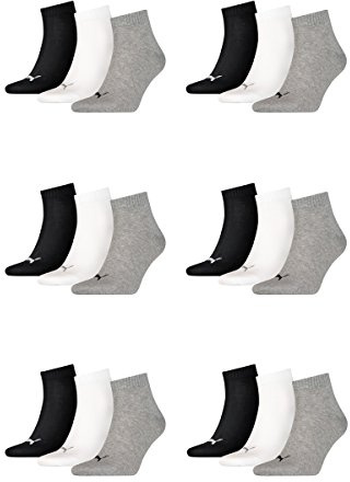 PUMA Socken Crew Sport Socks Damen, Herren 3er Pack Größen 39-46 - Farbenauswahl