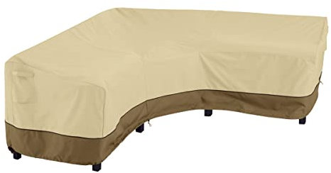 Classic Accessories Funda para Sofá Modular en Forma de V de Jardín, Multicolor, L