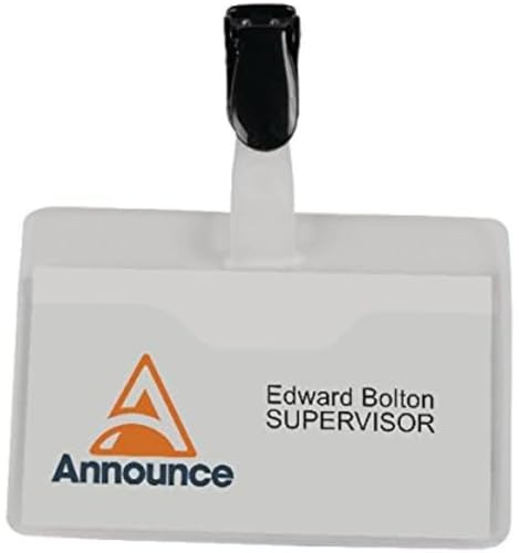 Announce Visitor Name Badge 60x90mm (Pack of 25)