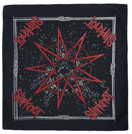 Slipknot Unisex Bandana Nine Pointed Star, Mehrfarbig, Einheitsgröße, Mehrfarbig, Einheitsgröße