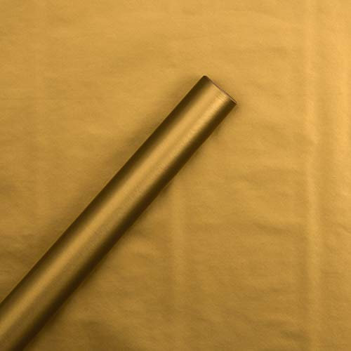 Multi-Occasion Metallic Gold Wrapping Paper from Hallmark - 2m Roll (Birthday, Wedding, Engagement, Christmas)