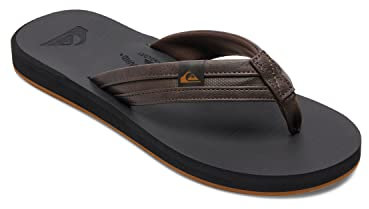 Quiksilver Carver Squish Sandals, Sandalia Hombre, Negro (Brown/Black), 41 EU