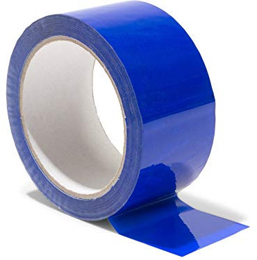 Modulor Nastro per imballaggio, Nastro Adesivo colorato in Polipropilene, Nastro pacchi con Adesivo Acrilico, Larghezza 5 cm x Lunghezza 66 m, Spessore 48 µm, Blu Scuro