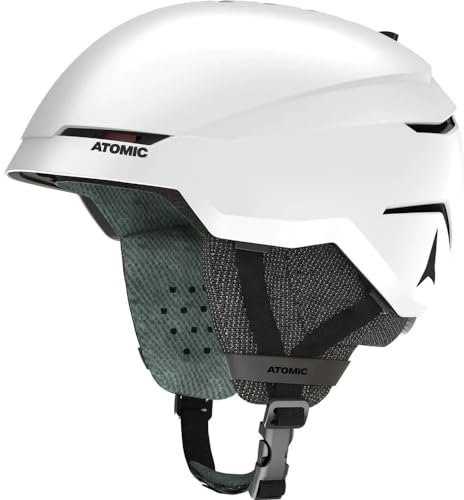 ATOMIC SAVOR Skihelm in Weiß Größe L - Unisex für Erwachsene - 360° Fit System - Überlegener Aufprallschutz - Aircon Belüftungssystem - Kopfumfang 59-63 cm