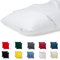 Kissenbezug 40x40 Baumwolle Premium Satin 2er Set Kissenhülle Deko für Kissen Sofa/Bett Stoff Superweicher Resistent Hypoallergen Anti-Milben Kopfkissenbezug mit Verdecktem Zip Voll Waschbar