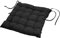 Dynamic24 Stuhlkissen Sitzkissen 40x40 cm Sitzpolster Garten Kissen Polster Auflage (Schwarz)