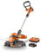 Powerplus - Dual Power Garden - POWDPG75420-20 V - À balais - Coupe-Bordure - 20V Ø 250mm - INCL. Batterie 20V 2.0Ah et Chargeur - 1 acc.