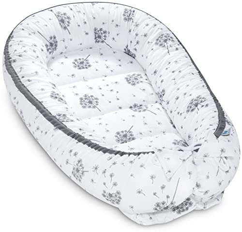 Pepi Babynest - Sicher und Komfortabel Baby-Kokon für Neugeborene Handmade Nestchen Baby Hergestellt aus 100 Prozent Baumwolle Warmes Babynestchen Summer Wind, ohne Velvet