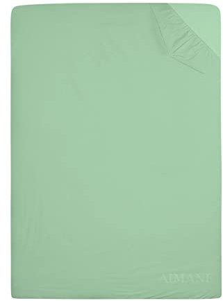 Pflegeleichtes Polycotton-Etagenbett-Spannbetttuch, 76 x 190 cm, perfekt für Etagenbetten, Wohnmobile, Gästebetten, Wohnwagen, kleines Einzelbett, Minzgrün