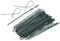 Fezf Bridas ajustables para plantas Bridas flexibles de plástico para cables de jardín que ayudan a sostener las plantas y las vides 17 cm 100 piezas (verde)