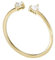 FOSSIL Damen Ringe aus Edelstahl offen, 8, Glänzendes Gold