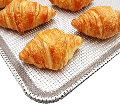 Aluminum Sheet Pan For Baking (9.5x13 inch Whole Perforated)