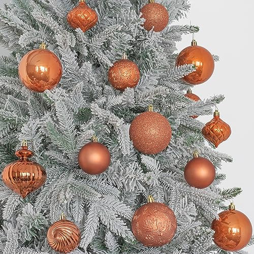 weihnachtskugeln Bronze braun 30Stücke 6CM Ornamente für Weihnachtsbaum Christbaumkugeln Weihnachtsdekoration Kugeln