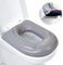 Aufblasbares Toilettensitzkissen, WC Sitzbezüge mit Saugnapf, Höhenverstellbarer WC-sitzbezug, Wasserdicht Toilettensitzbezug, Toilettenaufsatz für Erwachsene Behinderte Senioren