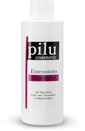 pilu cosmetic Extensionspflege Kunsthaar und Echthaar Verlängerung (Haarverlängerung - Extensions) schont Haar und Bonding (Shampoo, 1000ml)