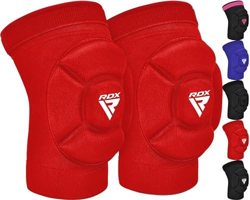 RDX Ginocchiere per MMA, Kick Boxing e Muay Thai Training, Supporto Imbottito in Schiuma per Grappling, Arti Marziali, Abbigliamento Protettivo per Gabbia, BJJ, Karate, pallavolo