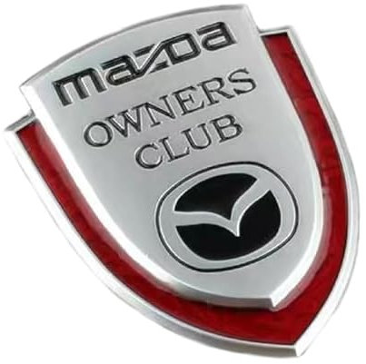 CIADAZ Auto Emblem für Mazda MX-5, Logo Abzeichen Aufkleber Frontklappe Kofferraum Heckklappen Metall Etikett Car Styling Dekorative Zubehör,B