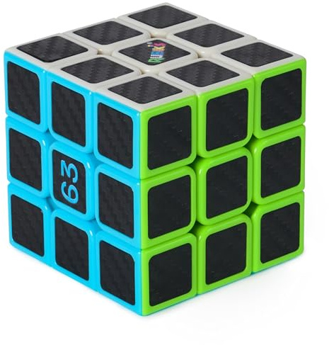 Rubik's Würfel, Mercedes-AMG Petronas F1-Team, Kohlefaser-Würfel, Problemlösung, herausforderndes Gehirn-Teaser, Fidget-Spielzeug für Erwachsene und Kinder ab 8 Jahren